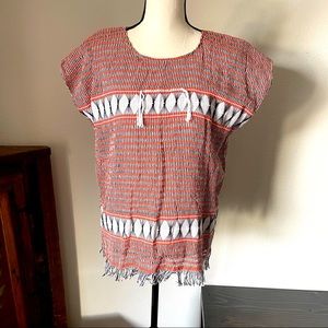 NWT Unique Handmade Handwoven Artisan Poncho Top